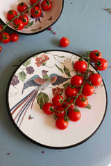 Plato llano estamapado porcelana con tomates