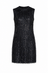 Black sequin dress