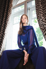Pantalón azul capri