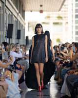 Vestido negro pailletes