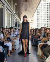 Vestido negro pailletes