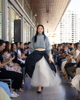 Pearl grey angora sweater