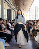 Pearl grey angora sweater