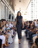 Vestido negro midi