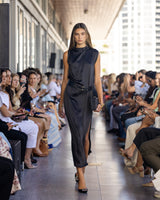 Vestido negro midi