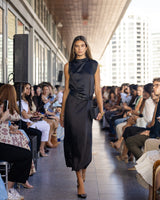 Vestido negro midi