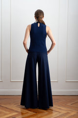 Jersey de punto azul