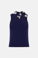 Jersey de punto azul
