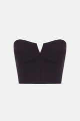 Top negro corselet silueta