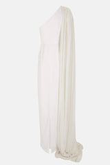 Asymmetrical dress with handkerchief