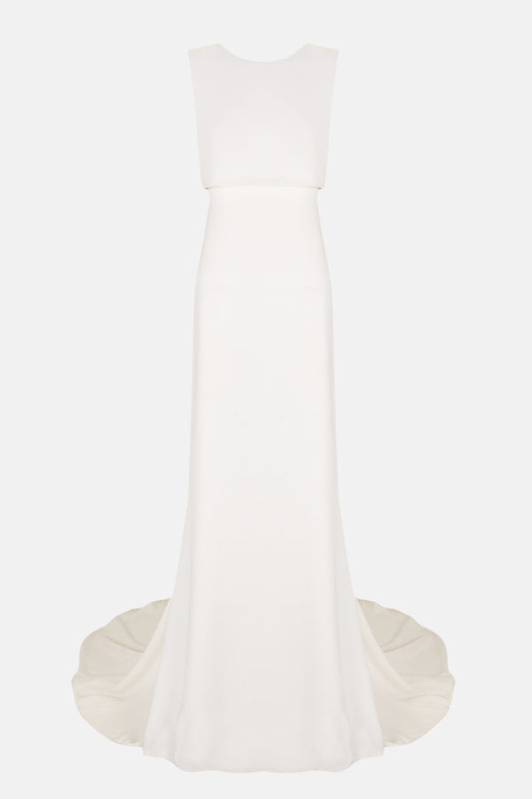 Vestido largo con cuerpo desmontable silueta