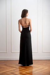 Vestido negro noche espalda