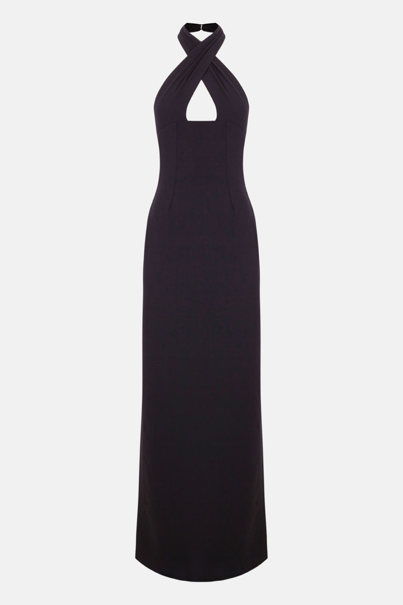 Vestido negro noche silueta