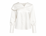 Camisa blanca con cuello