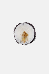 Set de tres flores gorgera blanco