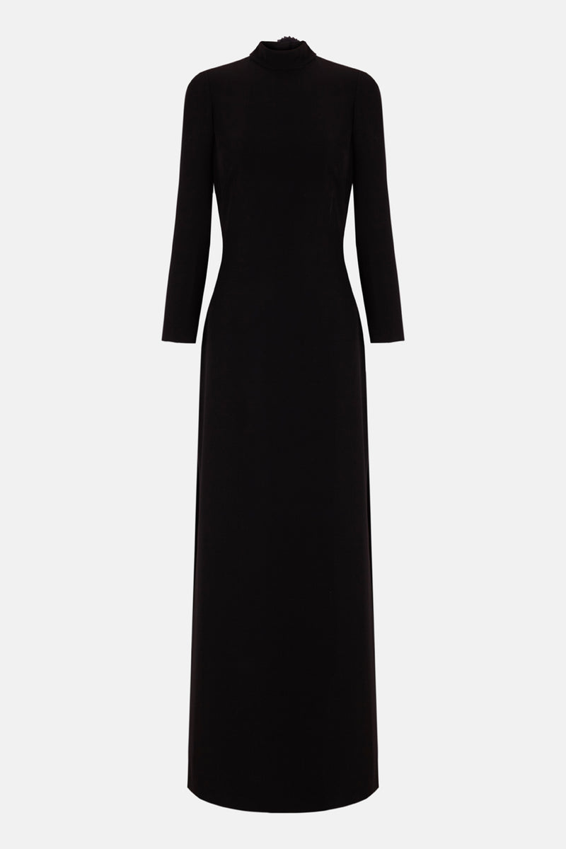 Vestido negro manga larga