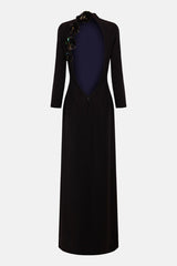Vestido negro manga larga