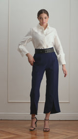 Pantalón azul capri