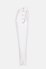 Pantalón de talle alto novia silueta detalle