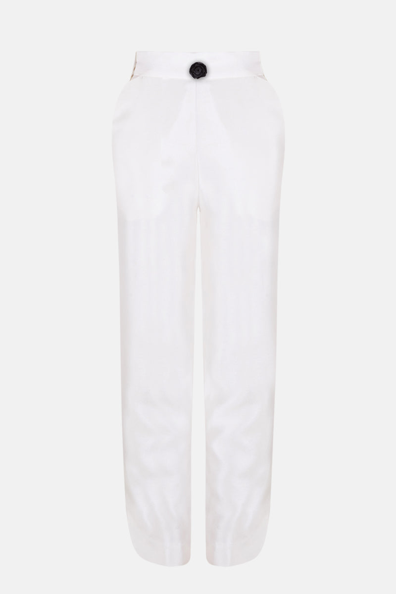 Pantalón de talle alto novia silueta