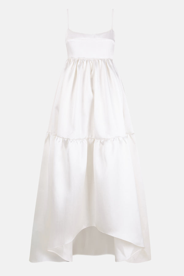 Vestido de cintura imperio novia silueta