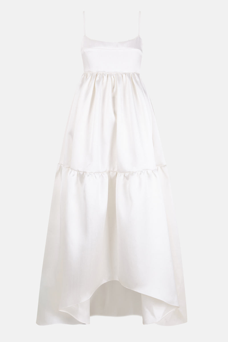 Vestido de cintura imperio novia silueta