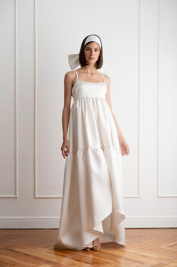Vestido de cintura imperio novia