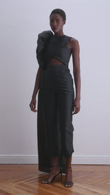 Pantalón talle alto negro