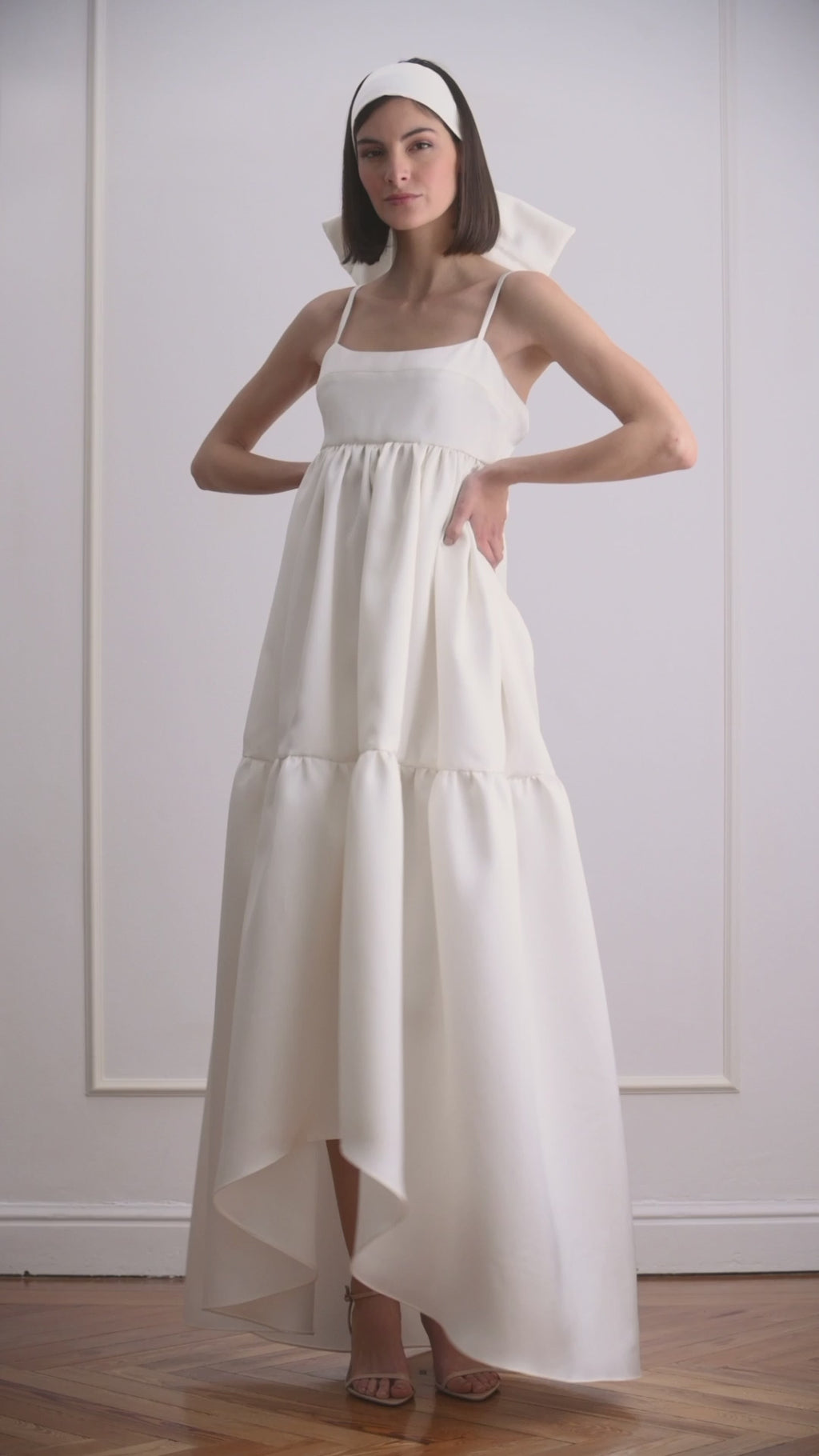 Vestido de cintura imperio novia video