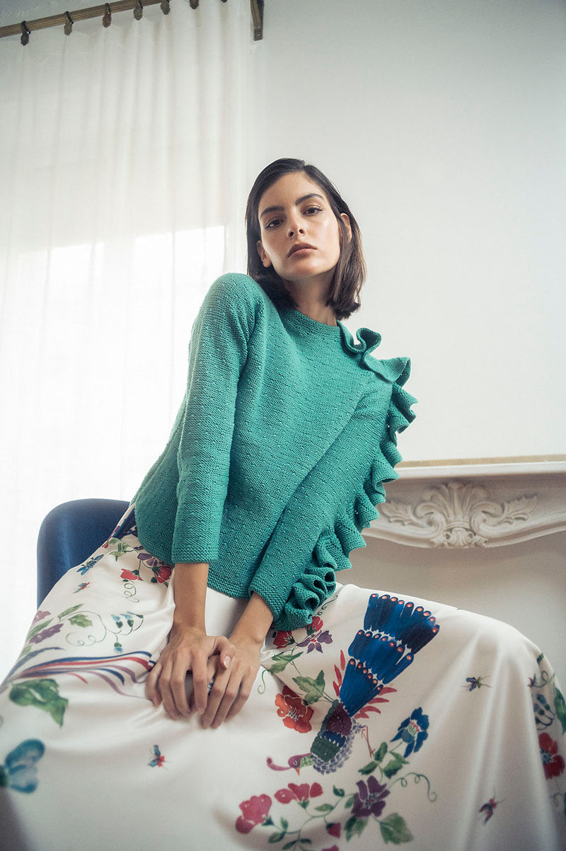 Lookbook del Jersey con Volante en Manga