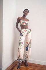 Lookbook del pantalón recto talle alto estampado