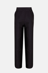 Silueta del pantalón talle alto negro