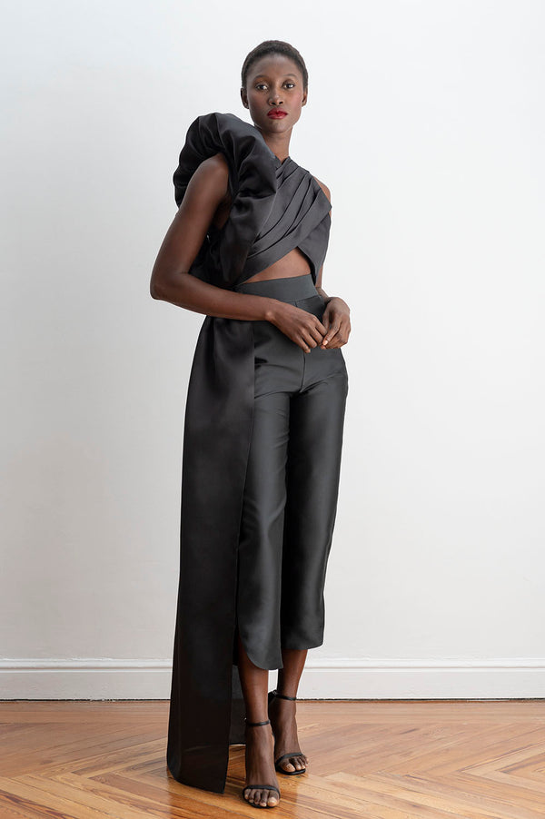 Pantalón Talle Alto Negro